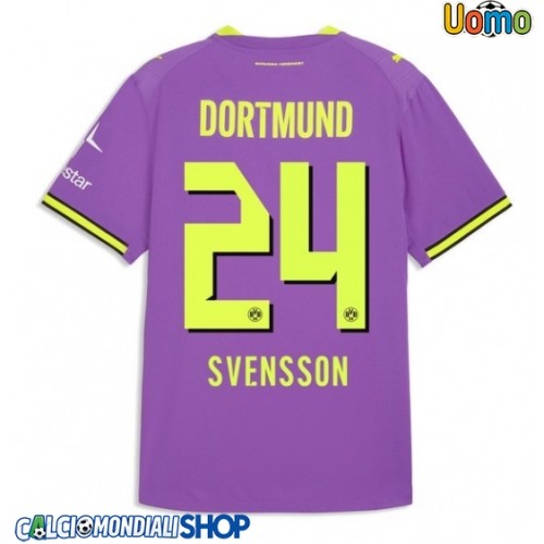 Maglie da calcio Borussia Dortmund Daniel Svensson #24 Terza Maglia 2026-27 Manica Corta
